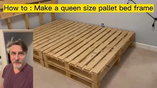 DIY Wood Projects How To: Create Your Own Queen Pallet Bed Frame