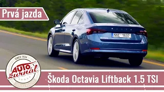 Škoda Octavia 4 Liftback 1.5 TSI 2020 (Autožurnál TV):  5-dverové kupé s luxusným bielym interiérom