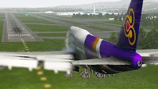 Pilots Try Everything To Save Boeing 747 Landing In Stormy Weather | X-Plane 11