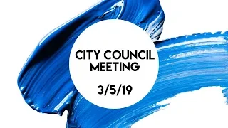 Sugar Land City Council- 3/5/19