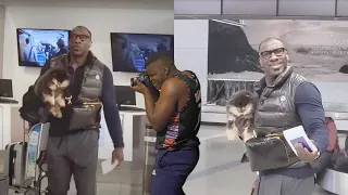 Shannon Sharpe Airport Video