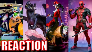 PCS Deadpool, SS Harley Quinn, Toothless and Soup Studio T&J Reaction