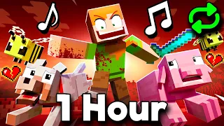 "Angry Alex" 🎵 1 HOUR - Minecraft Animation Music Video