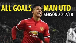 MANCHESTER UNITED | ALL 77 GOALS SO FAR | SEASON 2017-2018 (720HD)