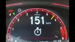 2018 Honda Civic Type R 0-150 km/h acceleration test