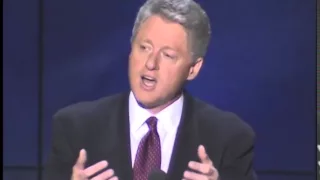 President Clinton's Remarks at the 1996 Democratic National Convention