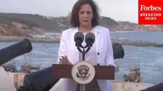 JUST IN: VP Kamala Harris Gives Emotional Speech After Visiting Cape Coast Castle In Ghana
