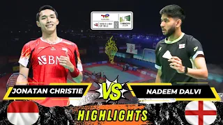 Badminton Jonatan Christie vs Nadeem Dalvi Men's Singles Thomas Cup 2024