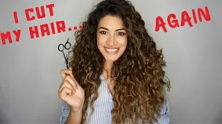 DIY DOUBLE UNICORN HAIR CUT -  HOW TO GET LAYERS IN CURLY HAIR