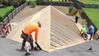 Backyard Patio Roof Timelapse