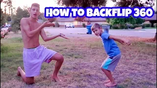 BACKFLIP 360 TUTORIAL *learn how to do and improve*