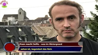 MANN MACHT SELFIE - WAS IM HINTERGRUND   SEHEN IST, BEGEISTERT DAS NETZ