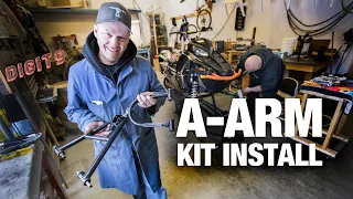 A-Arm kit. Narrowing the front end of a snowmobile to 36".