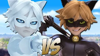 CHAT NOIR VS CHAT BLANC RAP || MIRACULOUS LAS AVENTURAS DE LADYBUG RAP || Adrien Agreste || Zudokay