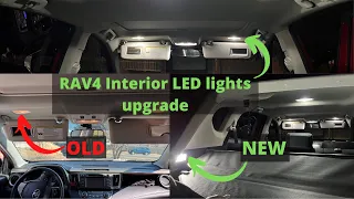 2013-15 Rav4  Interior LED lights  upgraded