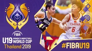 China v Argentina - Full Game - FIBA U19 Women's Basketball World Cup 2019