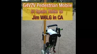 Ham Radio with Jim Heath W6LG--G4VZV in Spain Pedestrian Mobile Talks with Jim via Short Wave