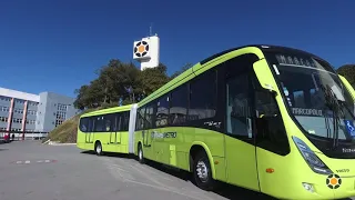 20 novos ônibus para o sistema Transmetro da Guatemala.