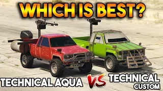 GTA 5 ONLINE : TECHNICAL CUSTOM VS TECHNICAL AQUA (WHICH IS BEST?)