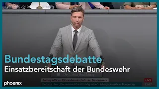 Debatte zur Einsatzbereitschaft der Bundeswehr am 22.09.23