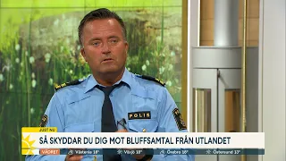 Polisen om bluffsamtalen: ”Alla drabbas – men du kan skydda dig” - Nyhetsmorgon (TV4)