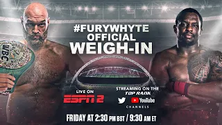Tyson Fury vs Dillian Whyte | OFFICAL WEIGH-IN