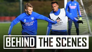 Odegaard's backheel assist | Behind the scenes at Arsenal training centre