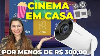 TESTEI - O MELHOR E MAIS BARATO Mini Projetor - HY300 MAGCUBIC 4K - SIMILAR ao freestyle da Samsung