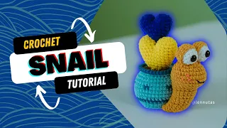 A 🐌 Snail Crochet Pattern That Sends Support to Ukraine ❤️🇺🇦