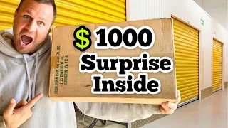 $1,000 SURPRISE INSIDE BOX I Bought An Abandoned Storage Locker / Opening Mystery Boxes