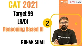 LR DI for CAT 2021 | Reasoning Based DI - II | Ronak Shah | Target 99