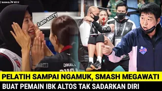 Pelatih Sampai Ngamuk❗️Smash Keras Megawati Buat Pemain IBK Altos Sampai Tak Sadarkan Diri