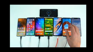 Galaxy S10 Plus vs iPhone XS MAX vs Note 9 vs S9+ vs MATE 20 Pro vs OnePlus 6T - Battery Drain Test