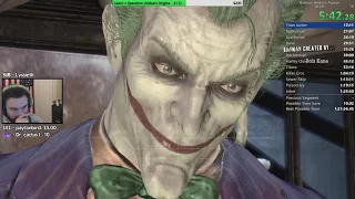 Batman: Arkham Asylum Any% Speedrun 1:21:41 RTA (11/13/19)