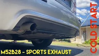 2000 E39 528i BMW M Sport - M52B28 - Sports Exhaust - Cold Start