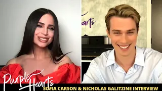 Purple Hearts Interview - Sofia Carson & Nicholas Galitzine