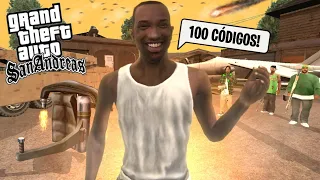 PACK COM 100 CÓDIGOS e MODS PARA O SEU GTA SAN ANDREAS ANDROID! GTA SA MOD CLEO