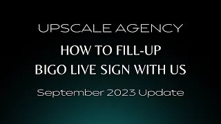 HOW TO FILL-UP BIGO LIVE SIGN WITH US  (SEPTEMBER 2023)