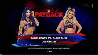 WWE 2K24 - Sasha Banks vs. Alexa Bliss (Online Match)