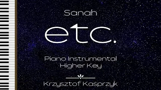 etc. - Sanah | Instrumental | Higher Key (with lyrics)