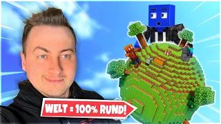 Minecraft WELT = 100% Rund! (Challenge: durchspielen)