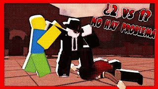 Destrozando a una tóxica y su simp en The Strongest Battlegrounds Roblox