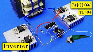 How to make powerful Inverter 3000 watt | Power inverter DIY, Sine Wave | 12v 220v Inverter