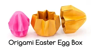 Origami Easter Egg Box Tutorial - Paper Kawaii