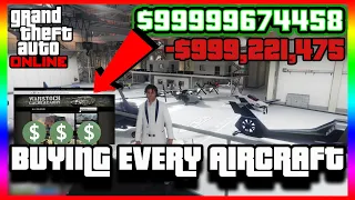 gta 5 buying everything in the game  *300 MILLION DOLLAR SPENDING SPREE (MUST WATCH) (AIRCRAFT)