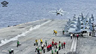 USS Dwight D. Eisenhower Aircraft Carrier Arrives in the Red Sea, Deploys F-18s Against Rebels
