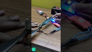 BLDC Motor Speed Test using Digital Multi Servo Tester, ESC & 11.1V Lipo Battery