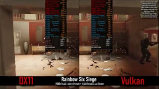 [1440p] Tom Clancy's Rainbow Six Siege | DX11 vs Vulkan [Radeon VII 9900k] Ultra Preset Comparison