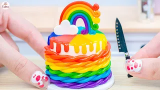 Miniature Rainbow Cake🌈1000+ Best Of Colorful Rainbow Cake Recipe🌞Mini Cakes Making