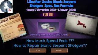 LifeAfter Gacha + How to Repair Formula BioT Serpent Shotgun??